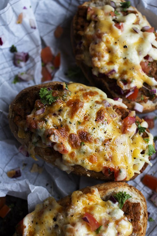 Beef Bolognese and Tomato Salsa Subs