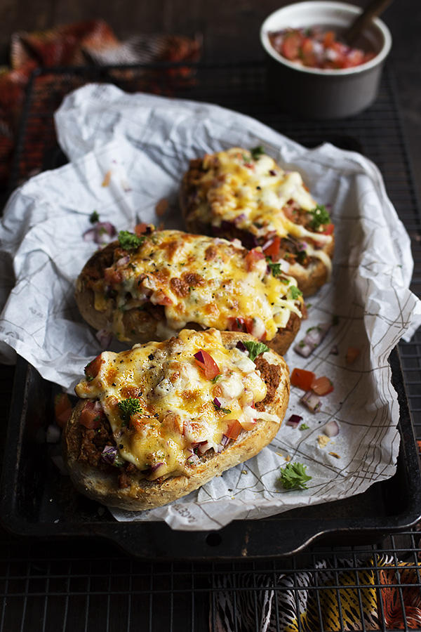 Beef Bolognese and Tomato Salsa Subs