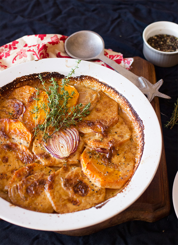 Butternut and Onion Au Gratin - aninas recipes