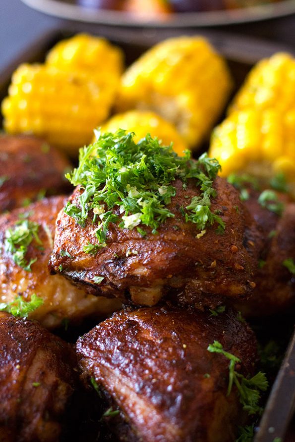 Barbecue and Paprika Chicken with Gremolata
