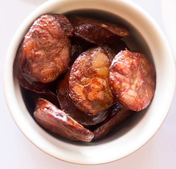 Chorizo and Sweet Potato Wraps with Mint and Yoghurt dressing