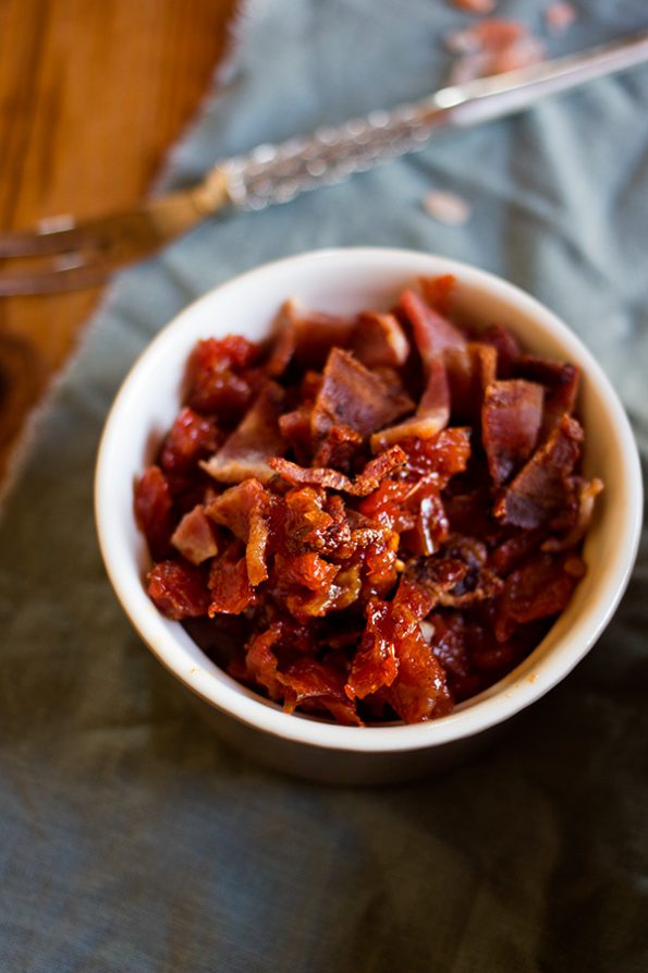 Crumbed Chicken Salad with Bacon and Sun Dried Tomato Relish