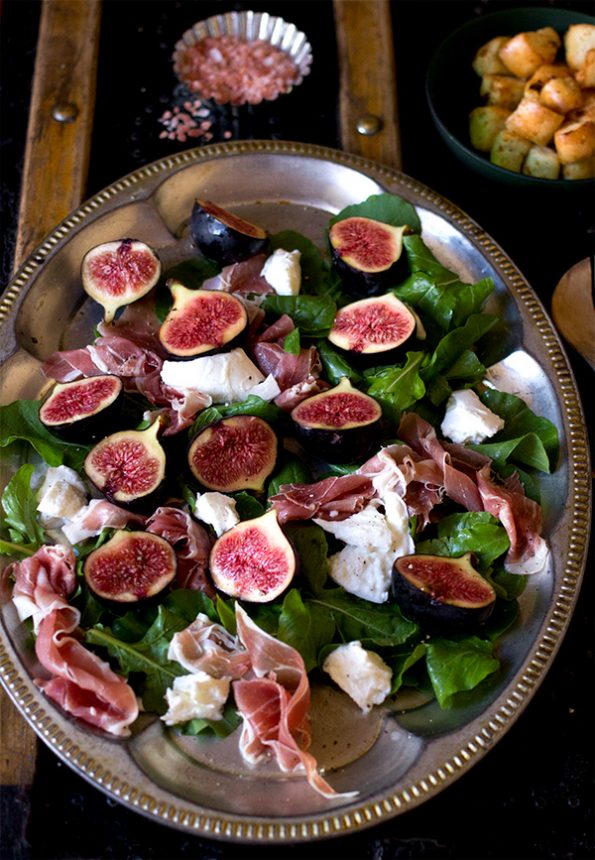 Fig, Parma Ham and Buffalo Mozzarella Salad
