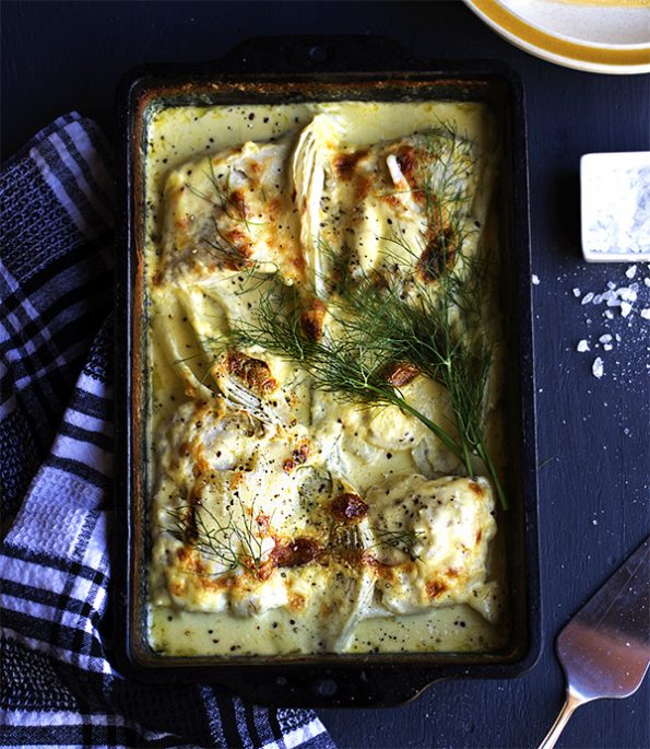 Creamy Fish and Fennel Bake