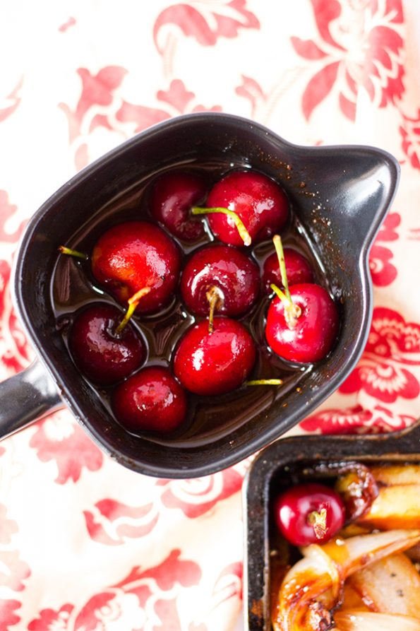 Roast Gammon with Cherry and Red Wine sauce Roast Gammon with Cherry and Red Wine sauce