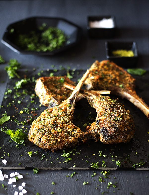 Herb and Lemon Crusted Lamb Chops aninas recipes