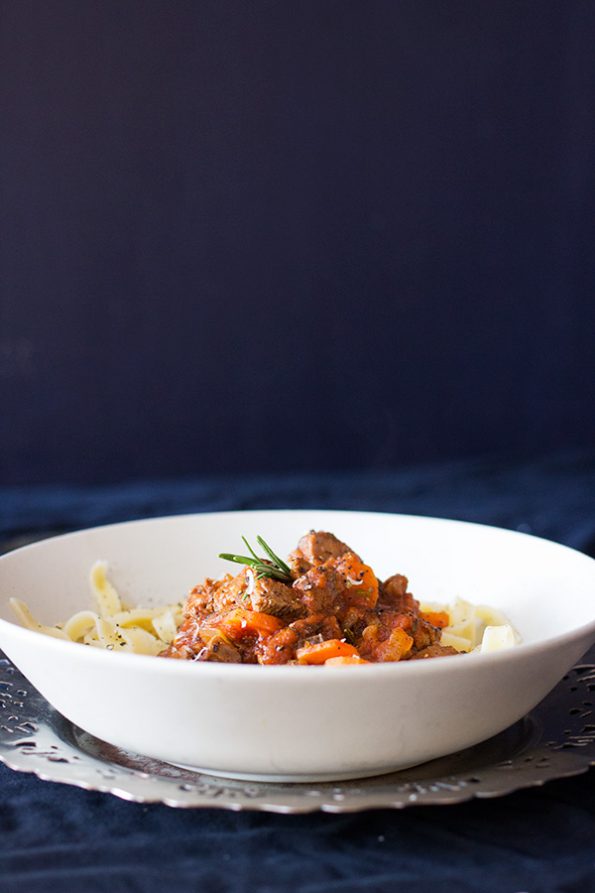 Lamb Ragu with Fettuccine