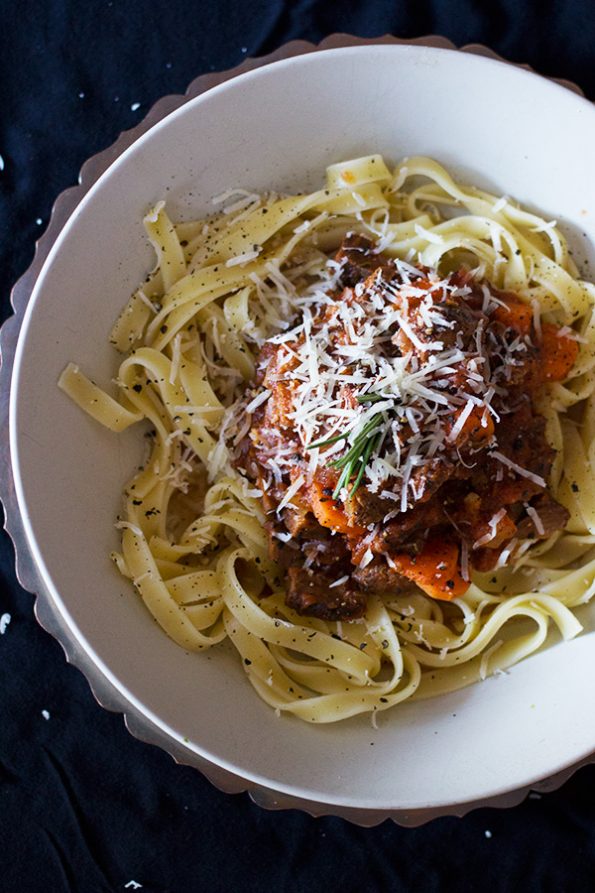 Lamb Ragu with Fettuccine