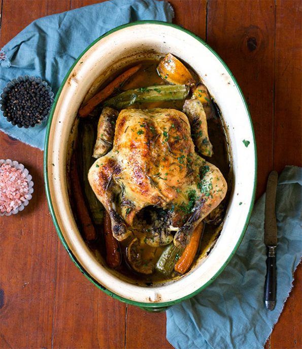 Lemon, Cinnamon and Rosemary Roast Chicken