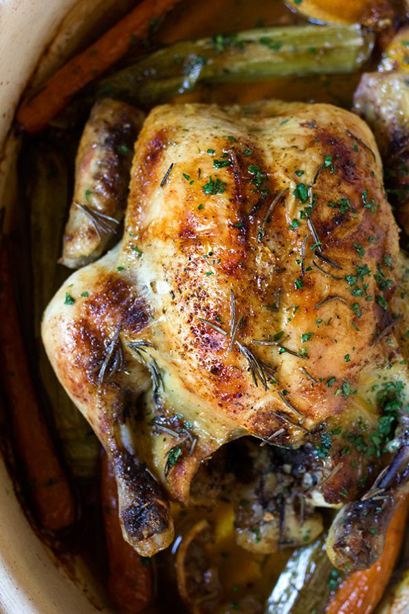 Lemon, Cinnamon and Rosemary Roast Chicken