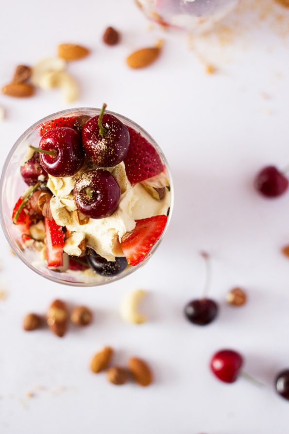 Mascarpone, Nut and Berry Layered Dessert Mascarpone, Nut and Berry Layered Dessert