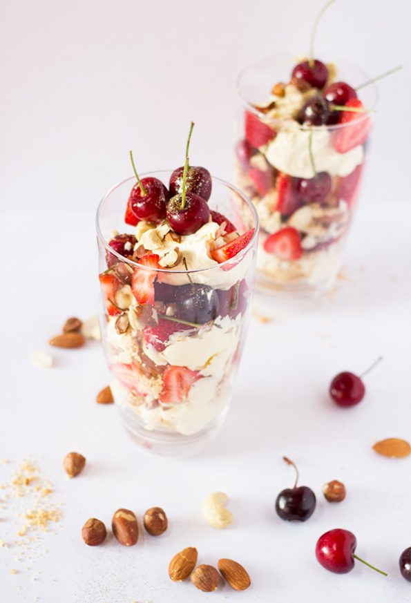 Mascarpone, Nut and Berry Layered Dessert Mascarpone, Nut and Berry Layered Dessert