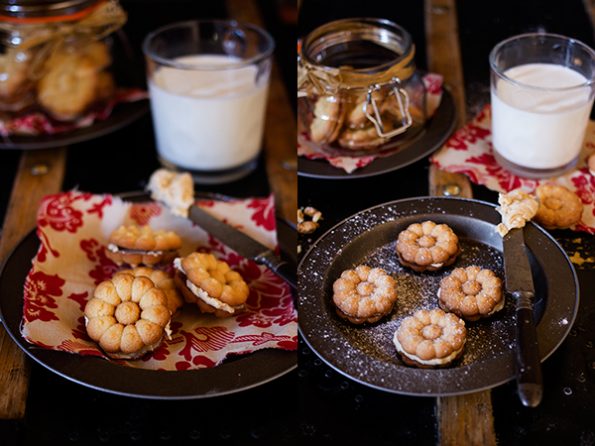 Melting Moments with Cinnamon Buttercream Filling