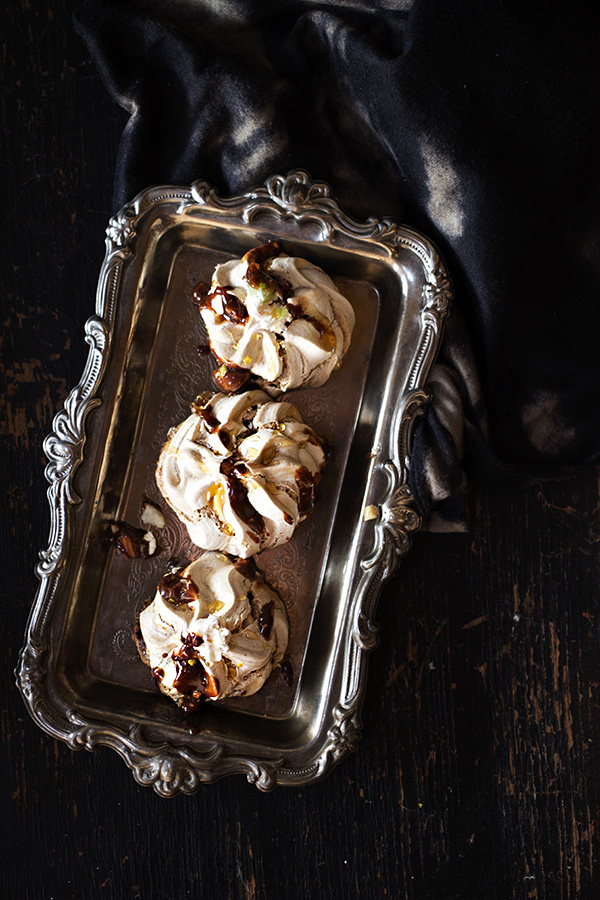 Chocolate Meringues with Nuts, Honey and Lemon aninas recipes