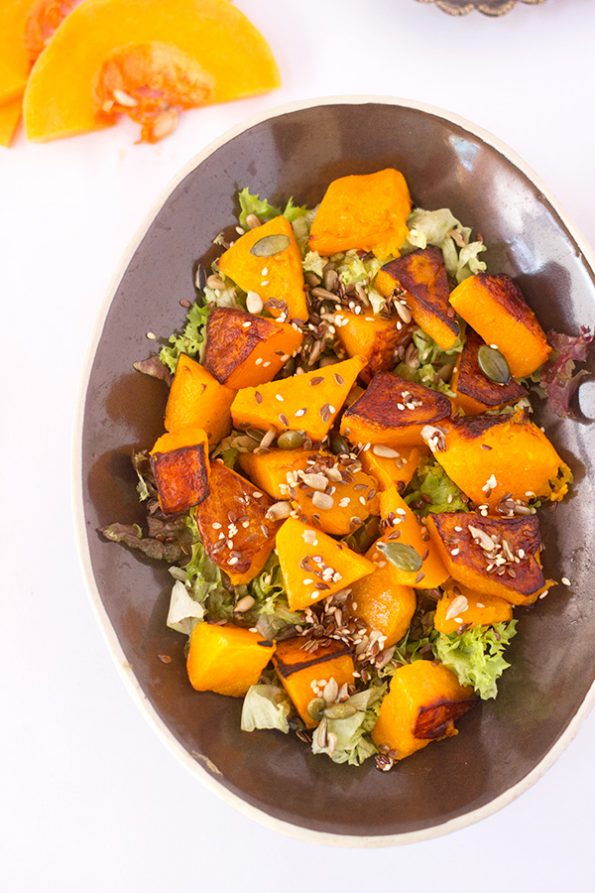 Roasted Butternut Salad with Toasted Seeds