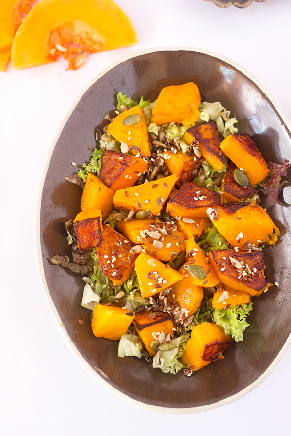 Roasted Butternut Salad with Toasted Seeds aninas recipes