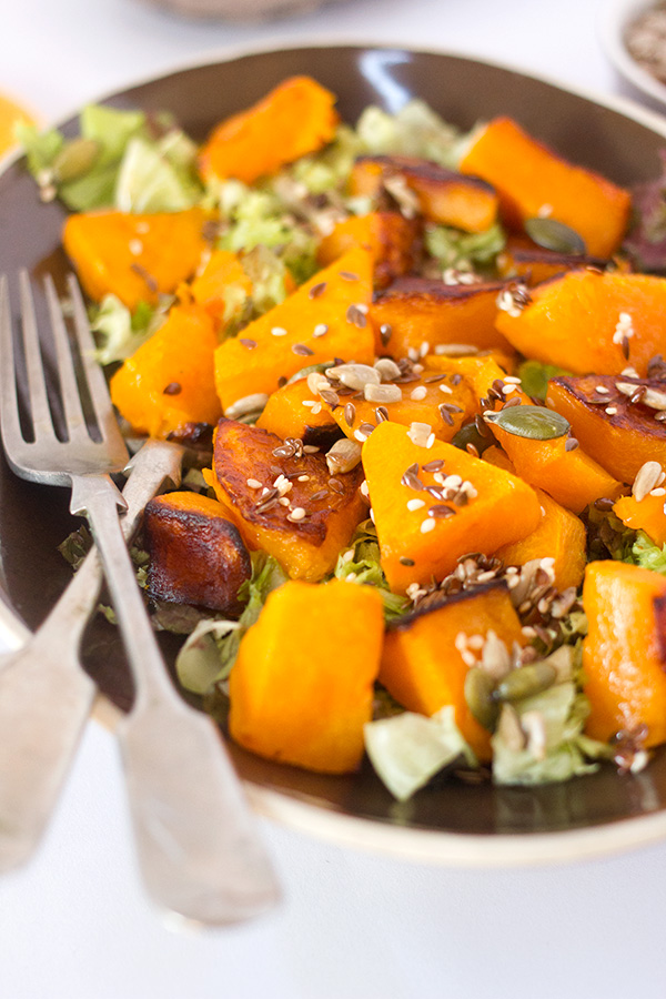 Roasted Butternut Salad with Toasted Seeds aninas recipes