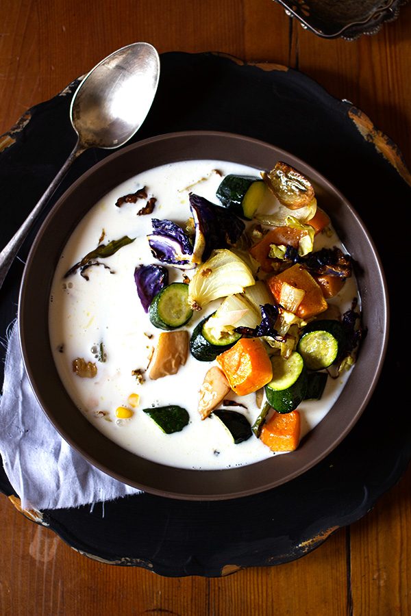 Roasted Vegetable and Coconut Milk Soup aninas recipes