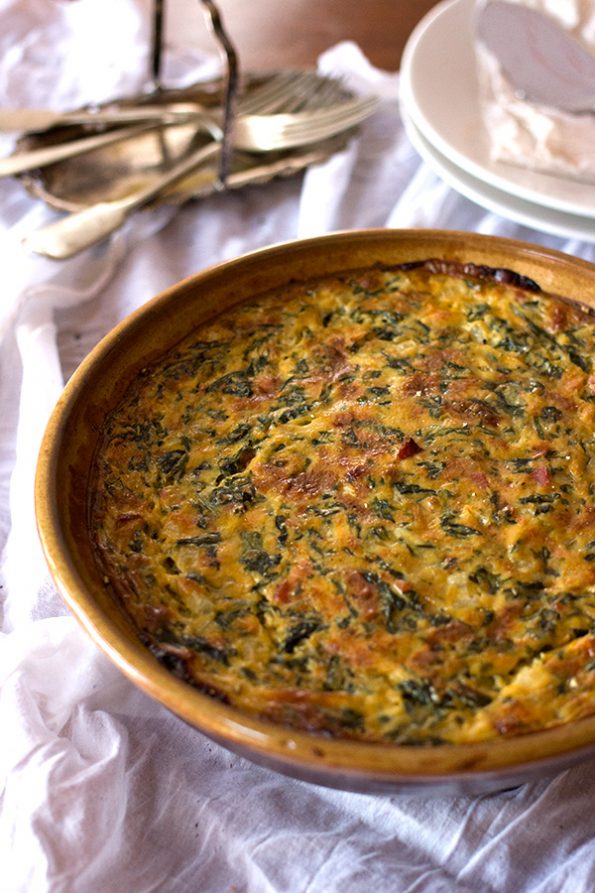 Spinach and Bacon Tart