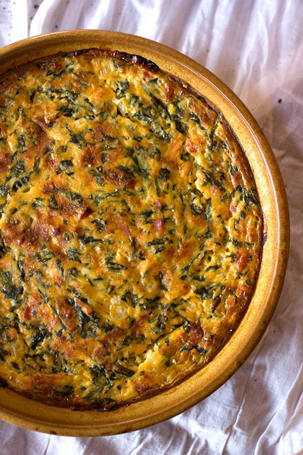 Spinach and Bacon Tart