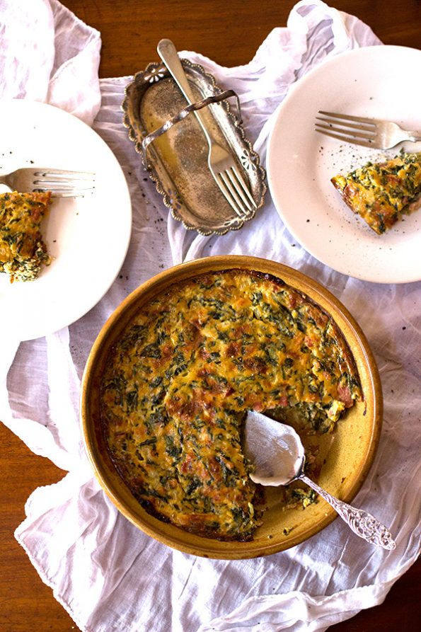 Spinach and Bacon Tart