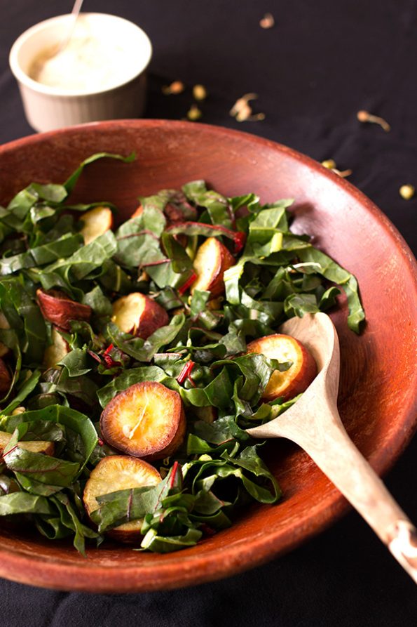 Spinach and Sweet Potato Salad