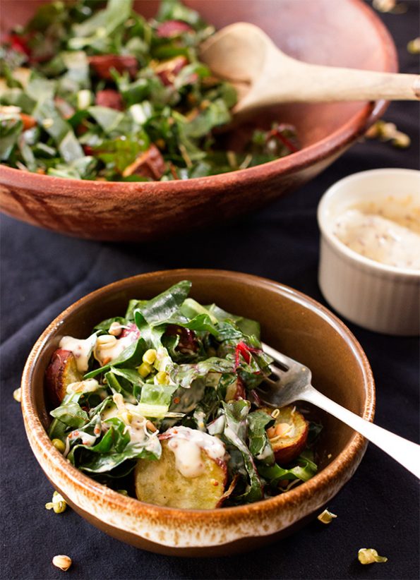 Spinach and Sweet Potato Salad