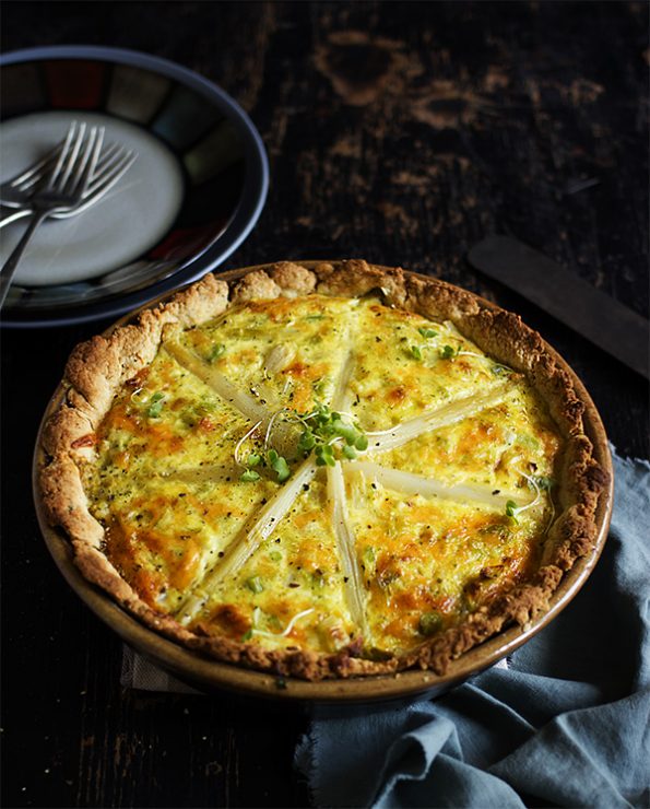 Asparagus and Leek Quiche