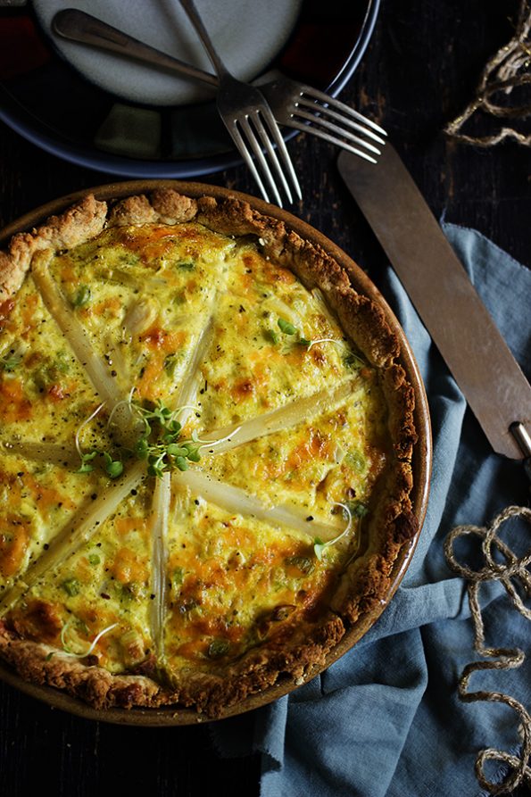 Asparagus and Leek Quiche