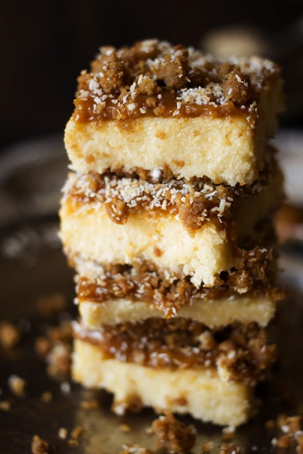 Ginger, Coconut and Caramel Bars