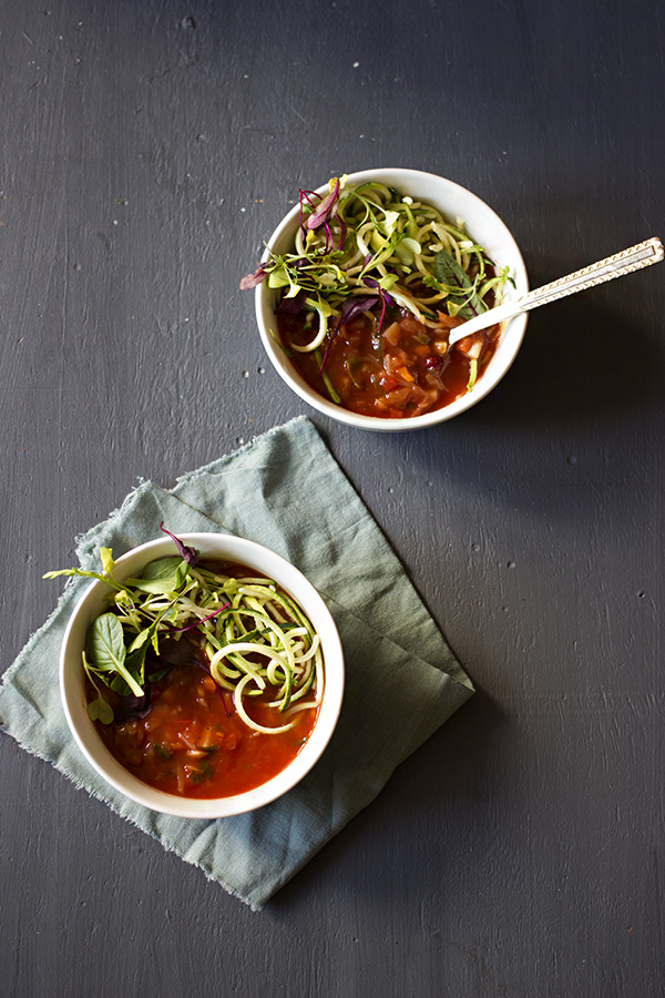 Minestrone and Zucchini Noodle Soup aninas recipes