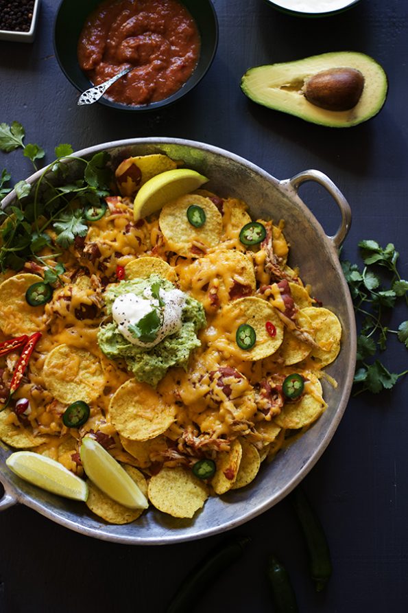 Spicy Pulled Chicken Nachos