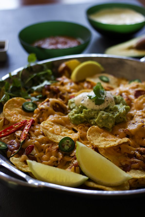 Spicy Pulled Chicken Nachos