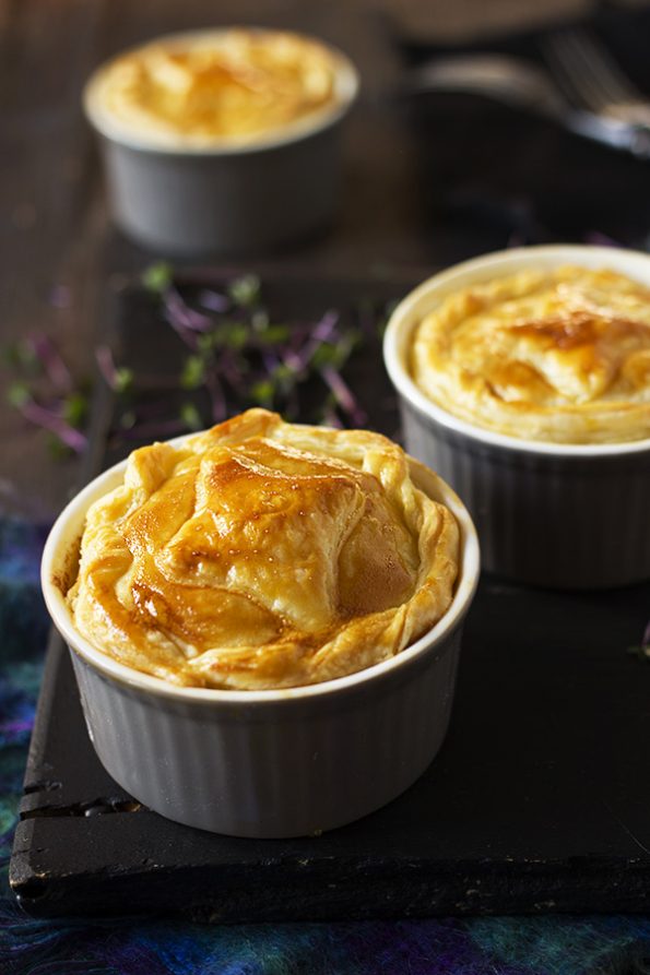 Chicken, Leek and Mushroom Pot Pies
