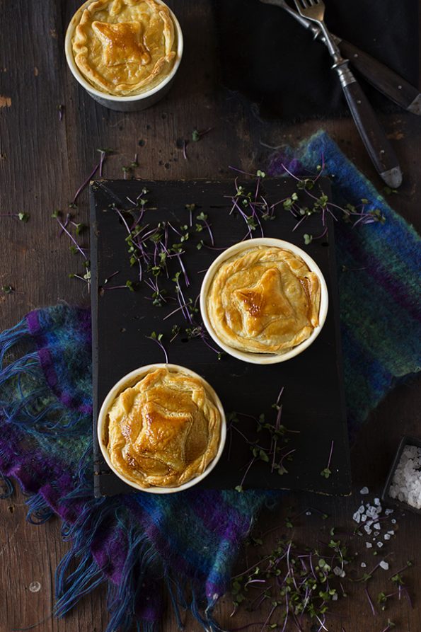 Chicken, Leek and Mushroom Pot Pies