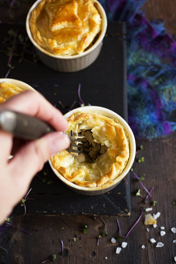 Chicken, Leek and Mushroom Pot Pies