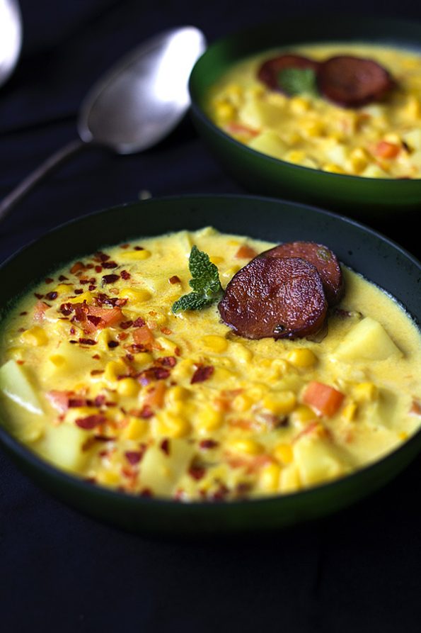 Corn and Chorizo Chowder