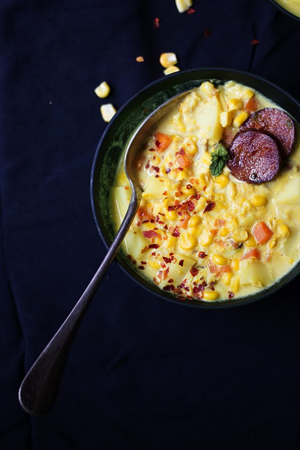Corn and Chorizo Chowder