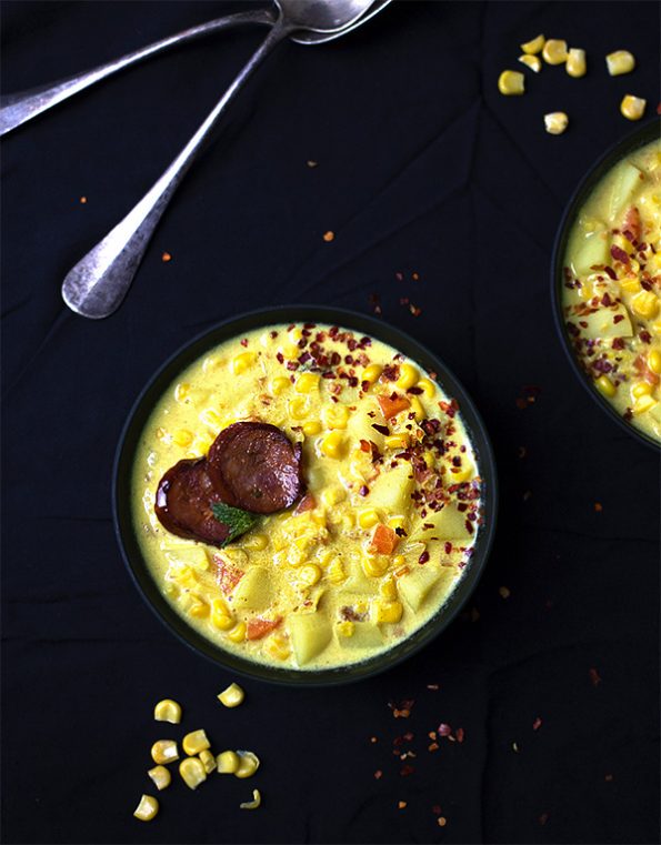 Corn and Chorizo Chowder