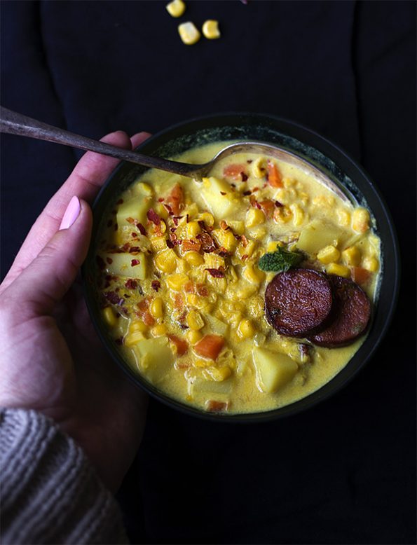 Corn and Chorizo Chowder