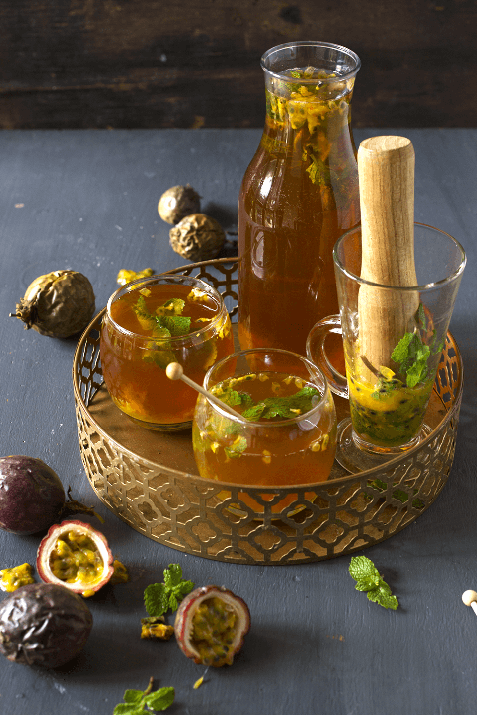 Rooibos, Passion Fruit and Mint Ice Tea