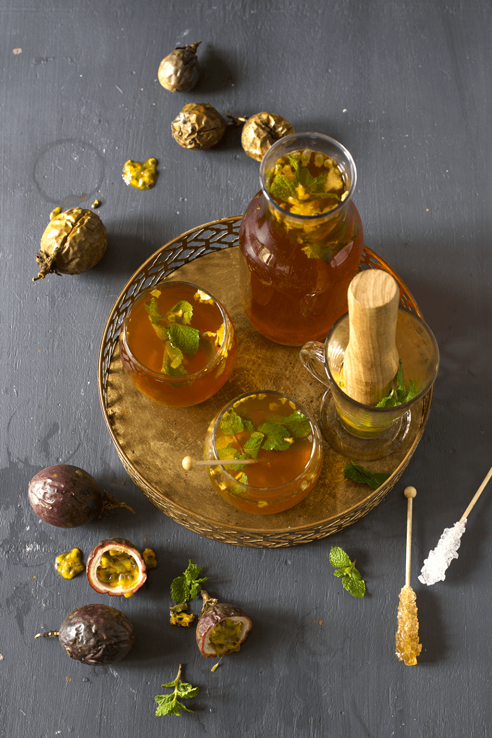 Rooibos, Passion Fruit and Mint Ice Tea