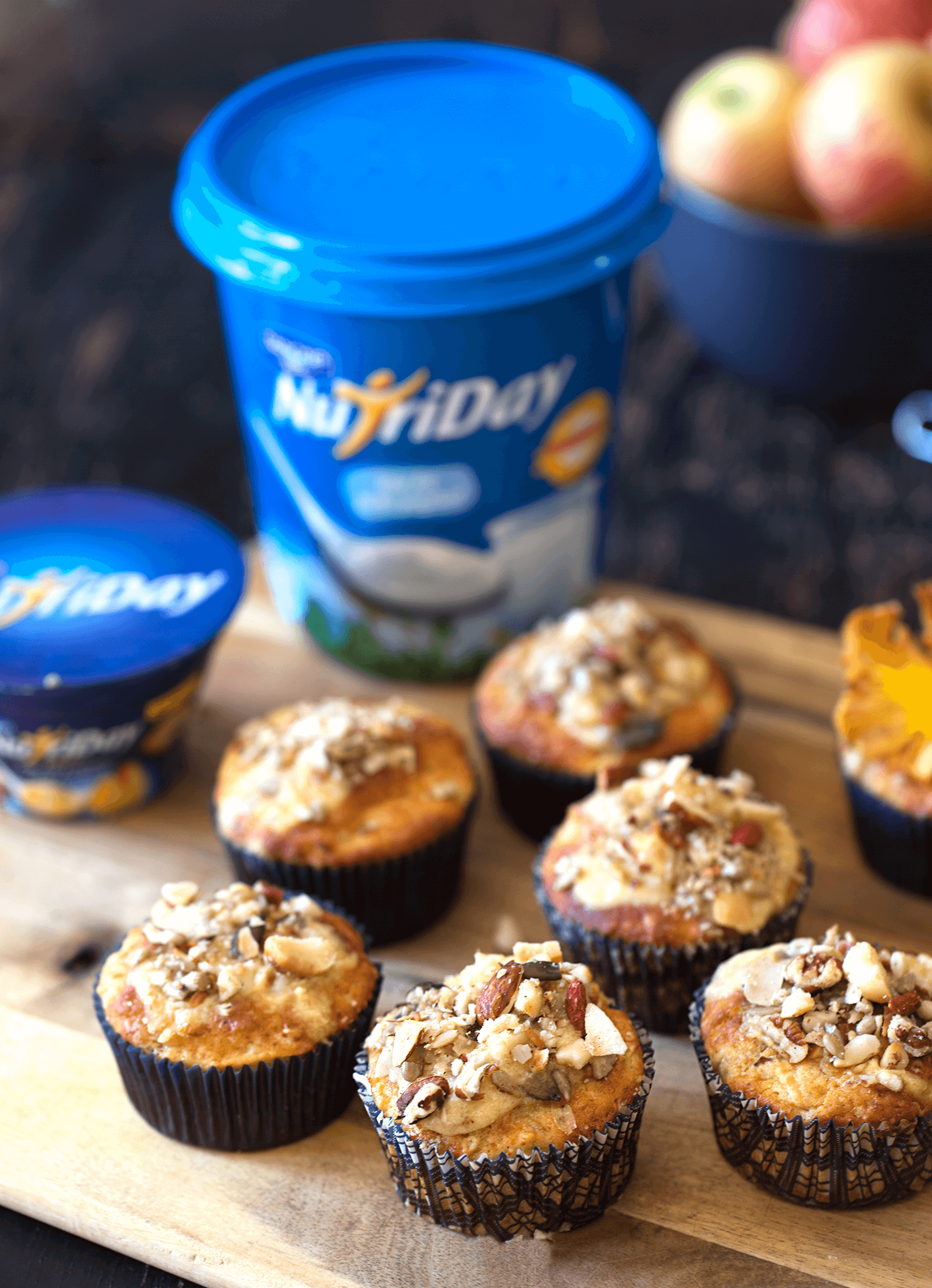 Fruit and Oats Breakfast Muffins with Fruit Yogurt Glaze aninas recipes