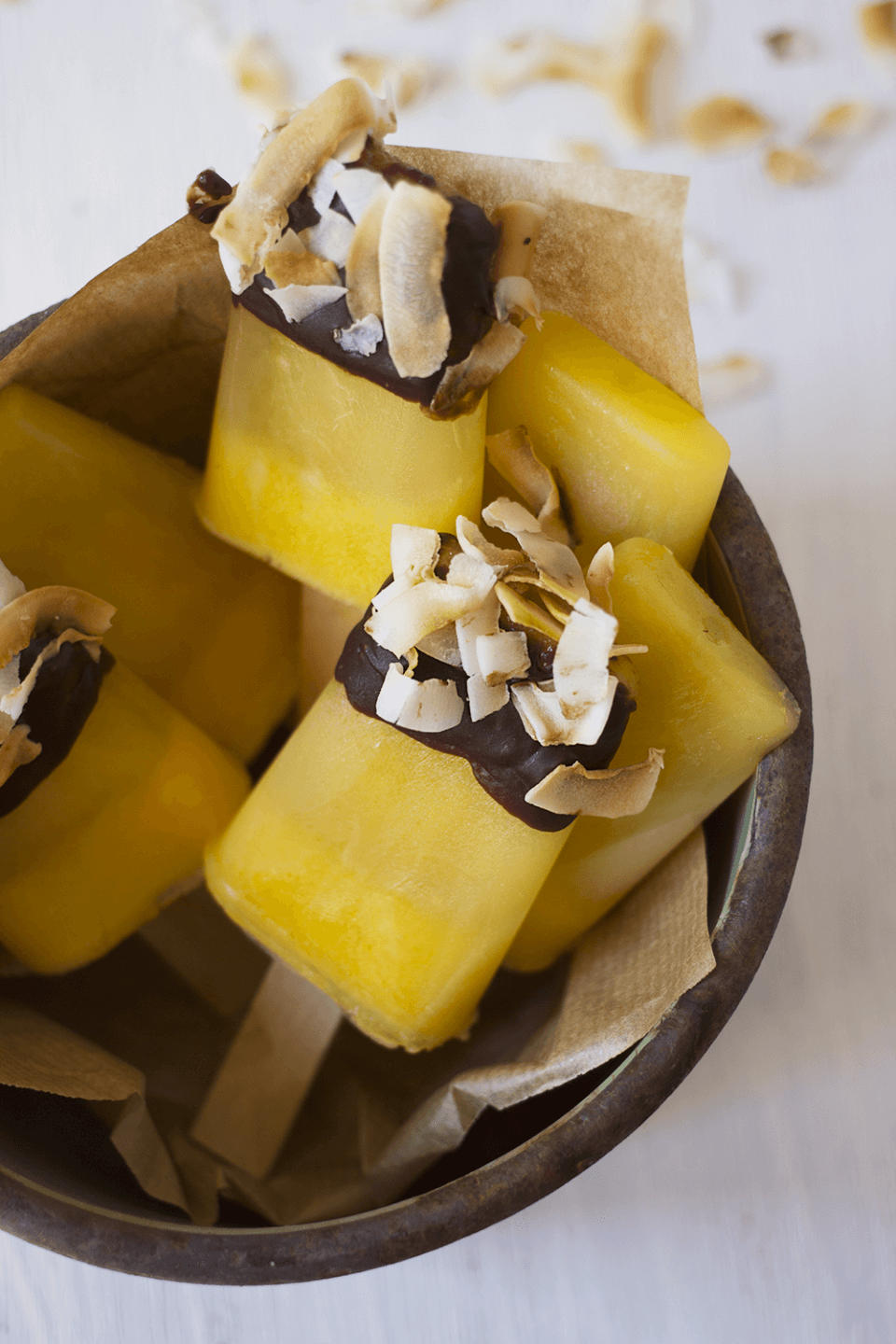 Pineapple and Ginger Popsicles