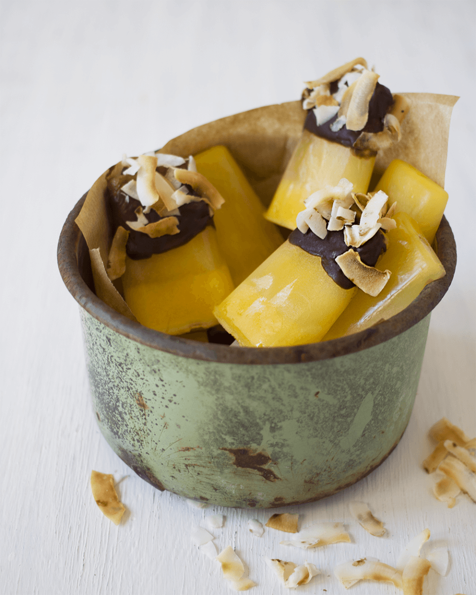 Pineapple and Ginger Popsicles