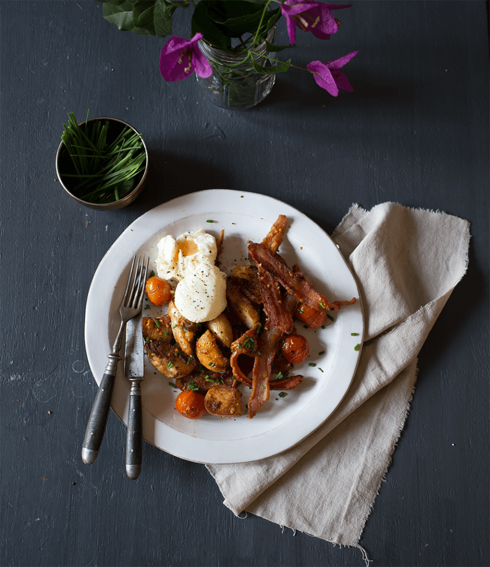 Easy Potato and Bacon Breakfast Hash
