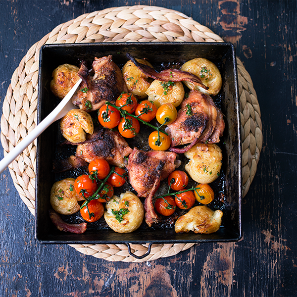 Chicken, Bacon and Potato Tray Bake - aninas recipes