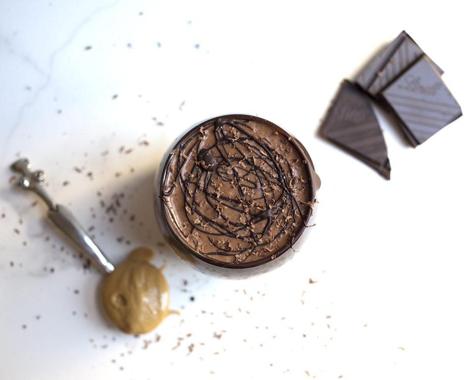 Vegan Peanut Butter and Chocolate Bomb Smoothie