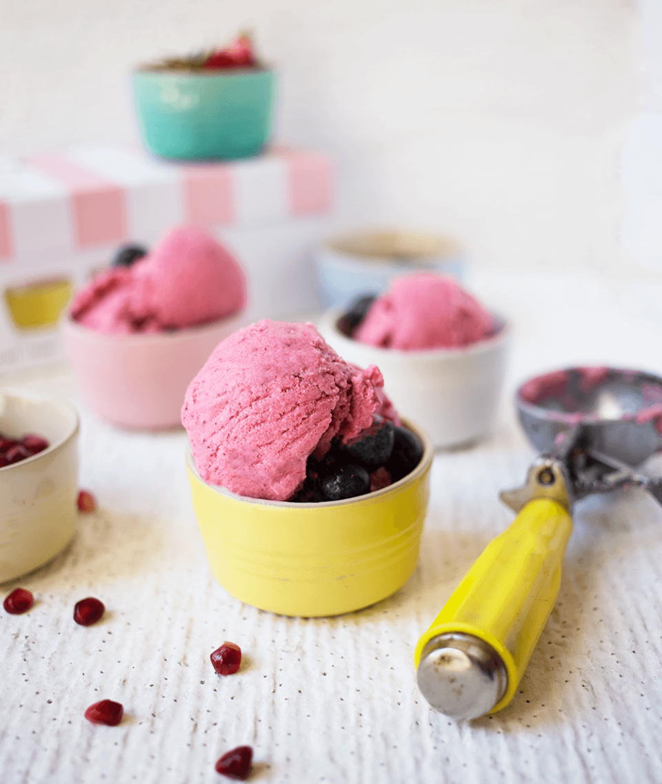 an Berry and Coconut Nice Cream