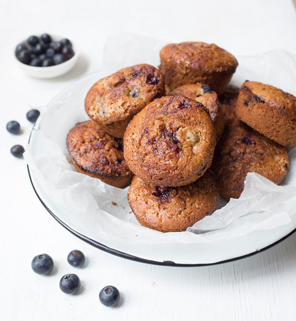 Gluten Free Vegan Blueberry Muffins